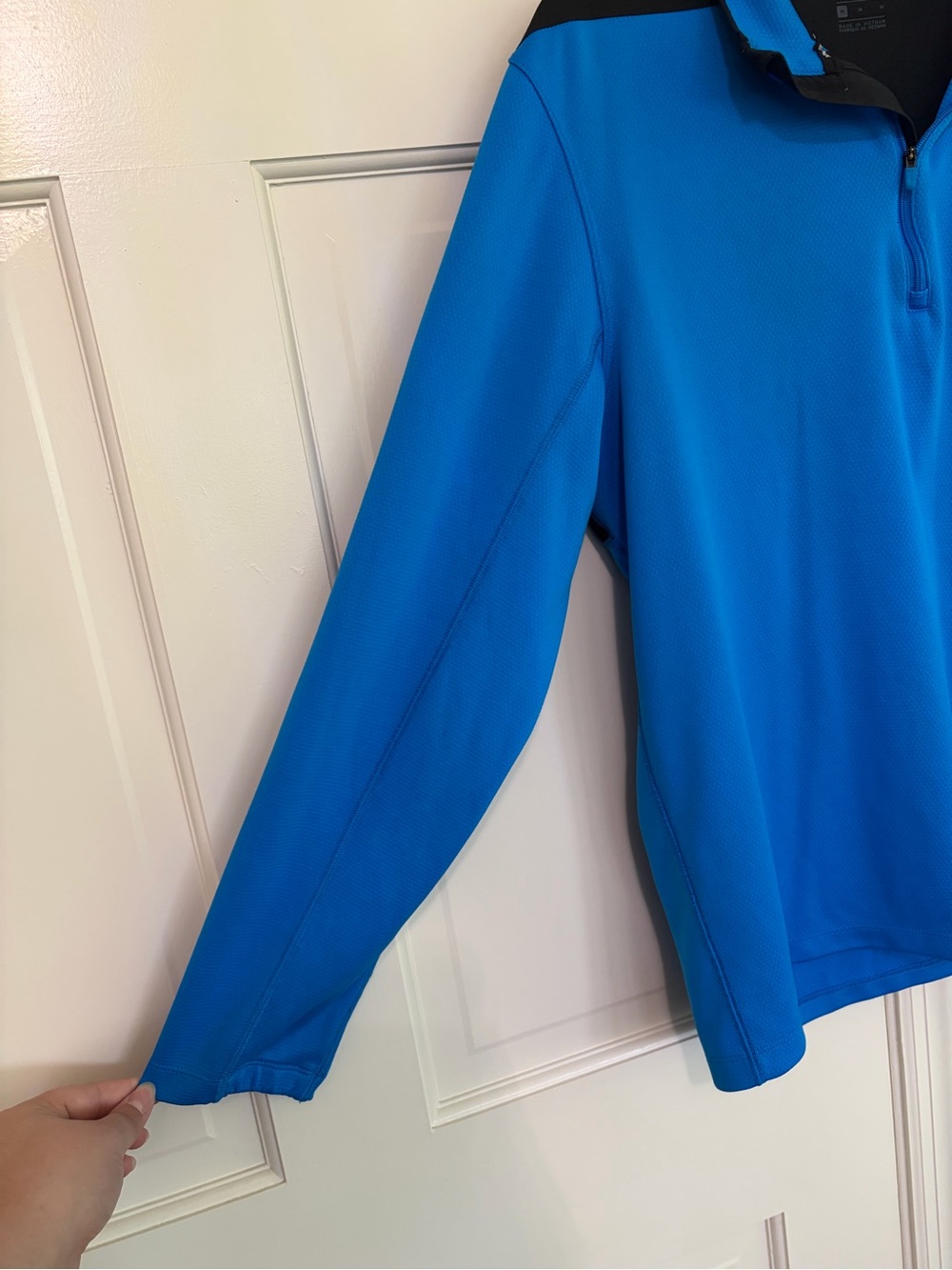 Nike Blue and Black Golf Dri-FIT Zip Jacket - Picture 2 of 5